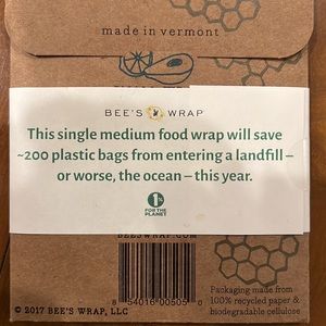 Bee’s Wrap reusable food wrap